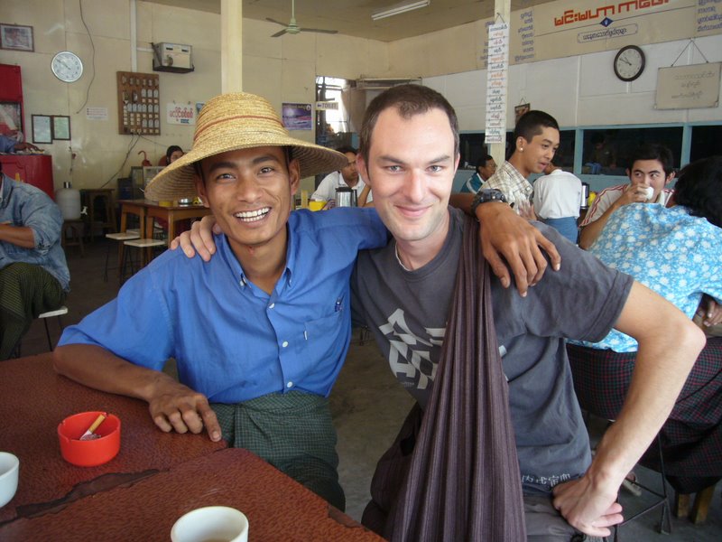 JoJo, a tri-shaw driver  took us round Mandalay for a day